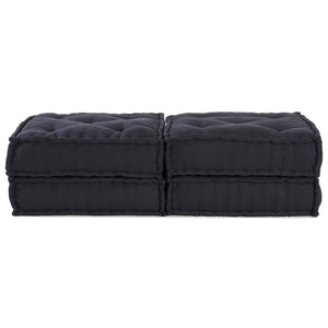 vidaXL Canapé modulable 2 pcs Anthracite 140 x 70 x 36 cm Tissu