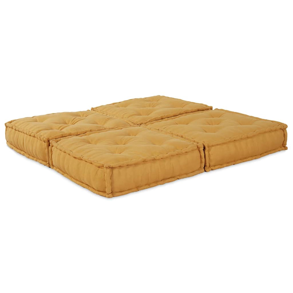 Gelbe modulare Sofagarnitur, 2-teilig