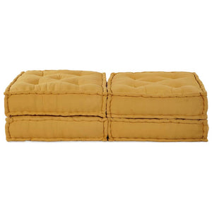 Gelbe modulare Sofagarnitur, 2-teilig