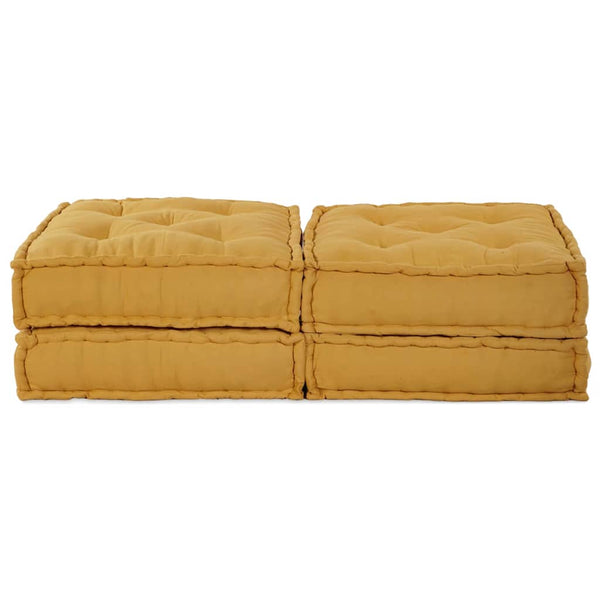 Gelbe modulare Sofagarnitur, 2-teilig