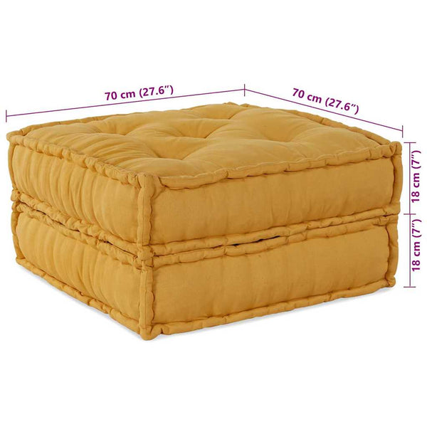 Gelbe modulare Sofagarnitur, 2-teilig