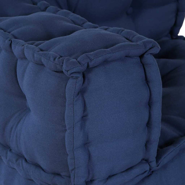 Modulare Sofagarnitur Indigo Stoff 2-teilig