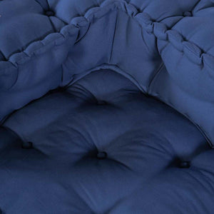 Modulare Sofagarnitur Indigo Stoff 2-teilig