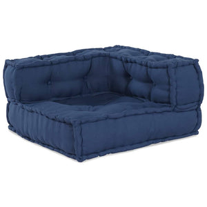 Modulare Sofagarnitur Indigo Stoff 3-teilig