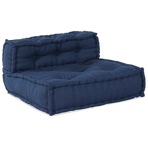 Modulare Sofagarnitur Indigo Stoff 3-teilig