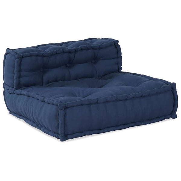 Modulare Sofagarnitur Indigo Stoff 3-teilig