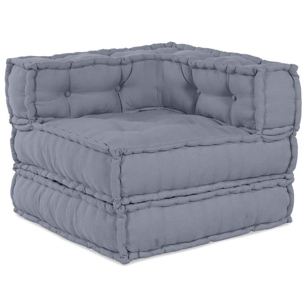 Modulare Sofagarnitur, 3-teilig, Grau