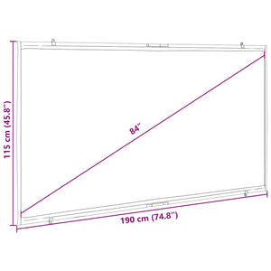 84 Zoll Wand-Projektionsleinwand 16:9