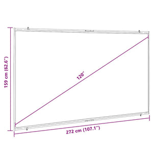 120 Zoll Projektionsleinwand Wandmontage