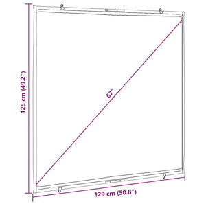 Beamer Leinwand 67 Zoll, Wandmontage