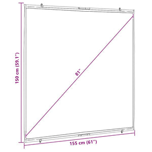 Beamer Leinwand 81 Zoll Wandmontage