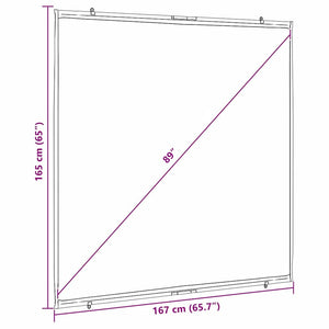 Beamer Leinwand 89 Zoll, Wandmontage