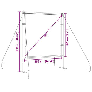 Beamer Leinwand mit Ständer 89 Zoll