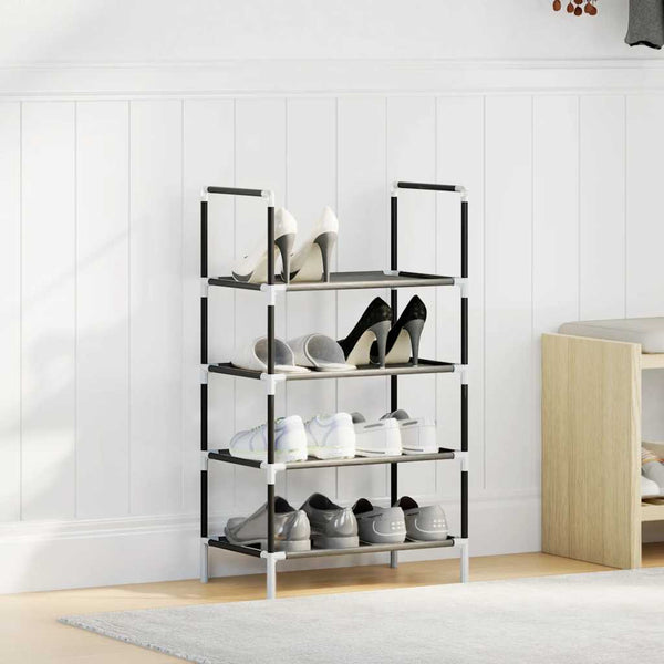 Schuhregal Schwarz 4 Ebenen