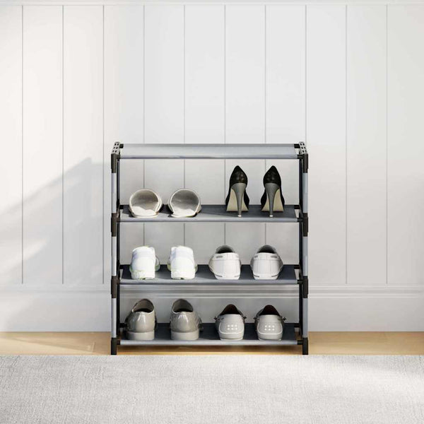 Schuhregal Grau 4 Ebenen