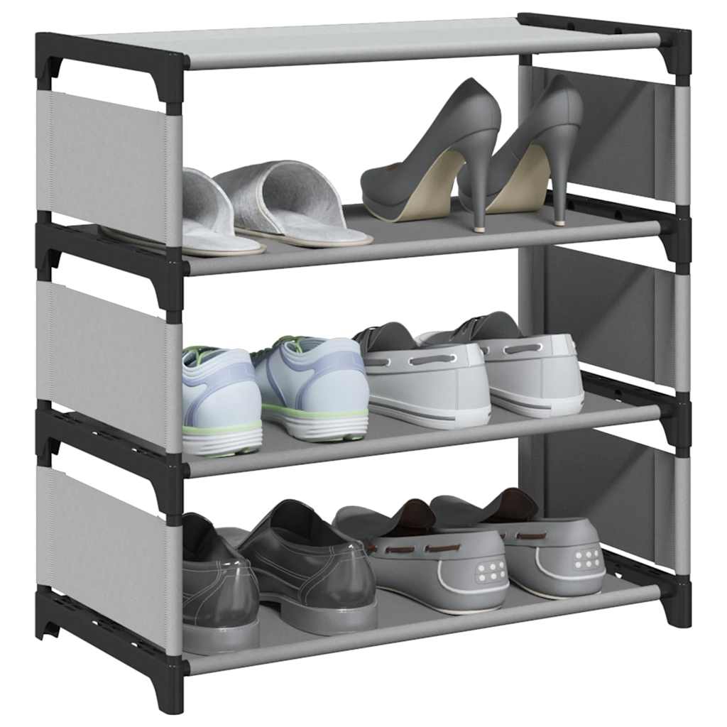 Schuhregal Grau 4 Ebenen