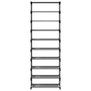 10-stöckiges Schuhregal Grau