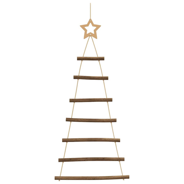 vidaXL Sapins de Noël suspendus avec étoiles 2 pcs 42x90 cm Bois de vigne