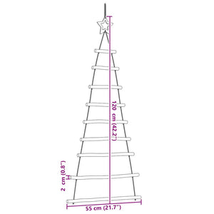 Hängende Weihnachtsbäume mit Sternen 2er Set