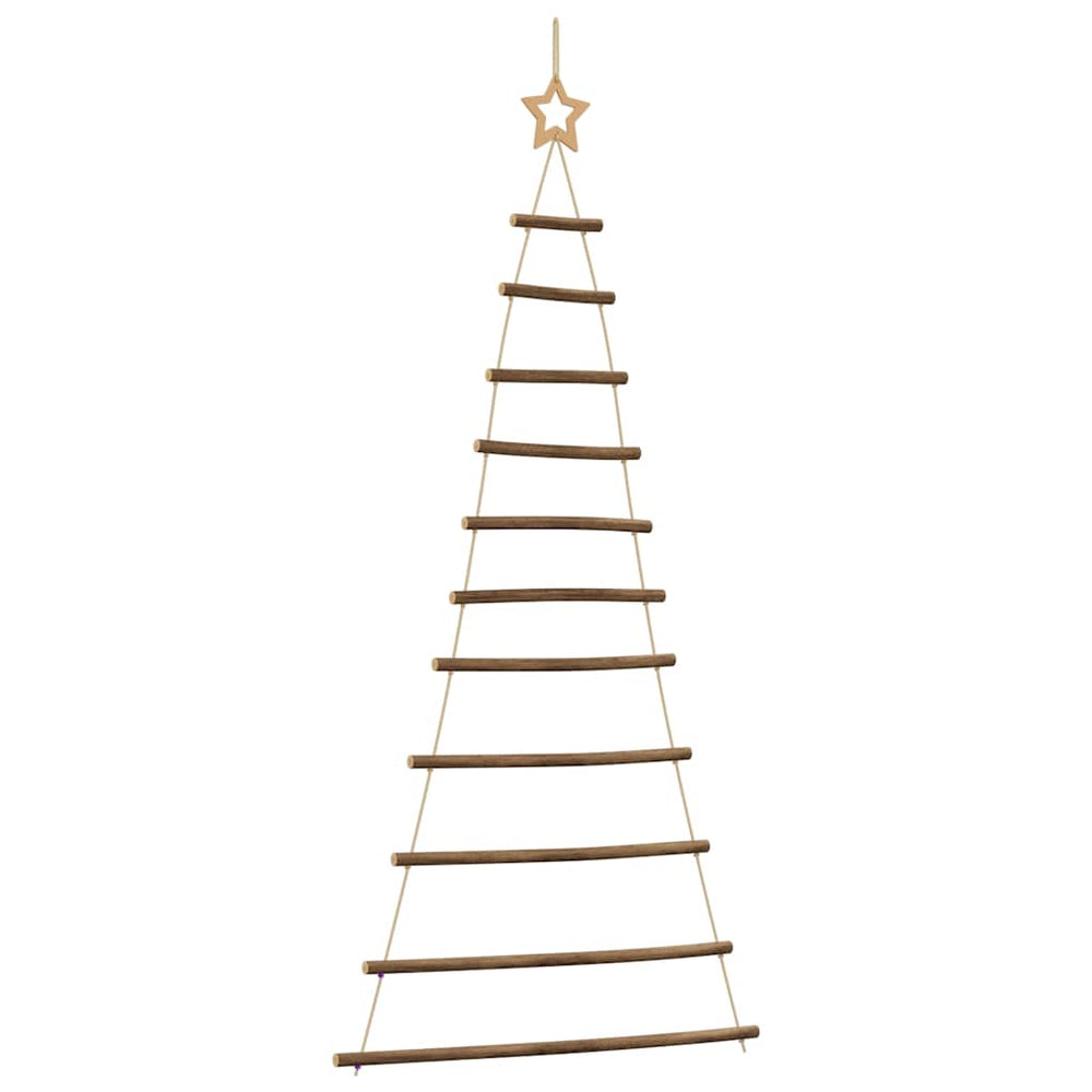 Hängender Weihnachtsbaum Naturzweig mit Stern