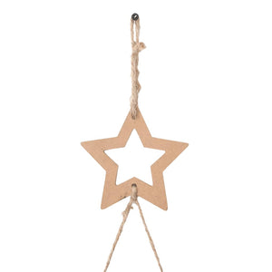 Hängender Weihnachtsbaum Naturzweig mit Stern