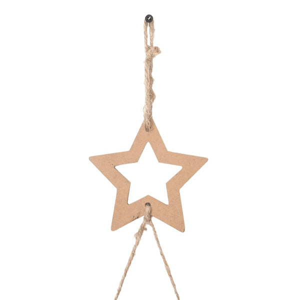 Hängender Weihnachtsbaum Naturzweig mit Stern