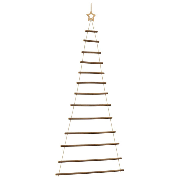 Hängender Weihnachtsbaum Naturzweig mit Stern