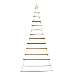 Hängender Weihnachtsbaum Naturzweig mit Stern