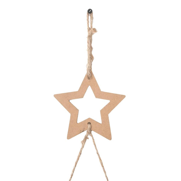 Hängender Weihnachtsbaum Naturzweig mit Stern