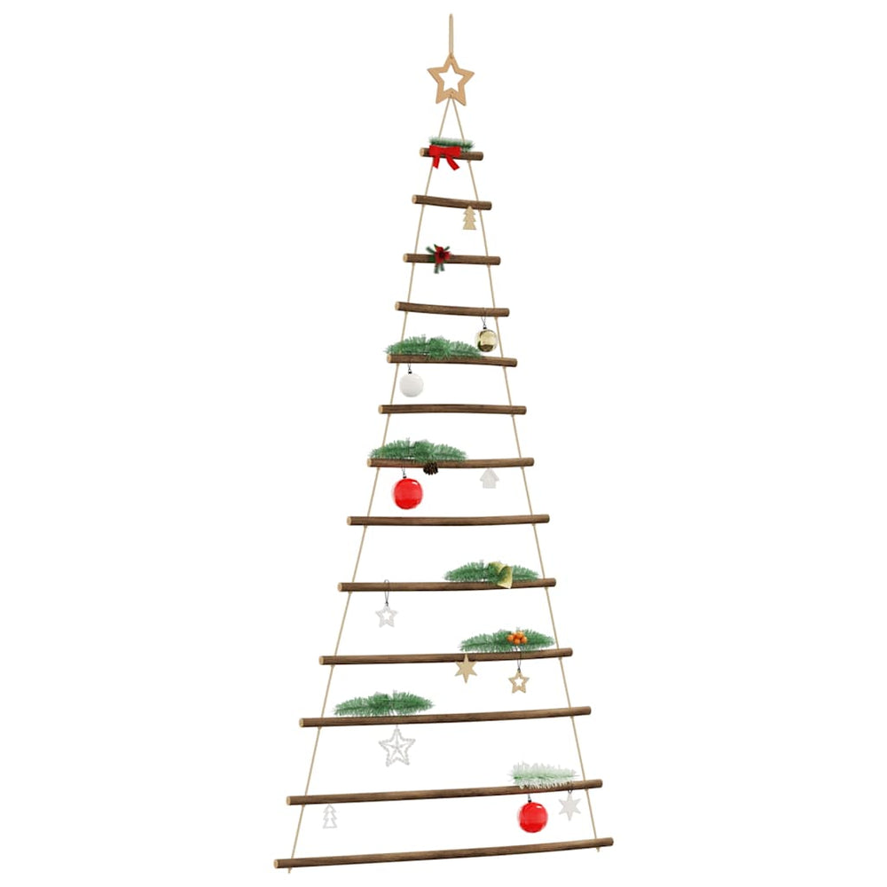 Hängender Weihnachtsbaum Naturzweig mit Stern