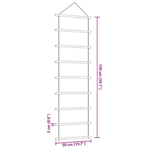 Wanddekoration Leiterform 50x150 cm