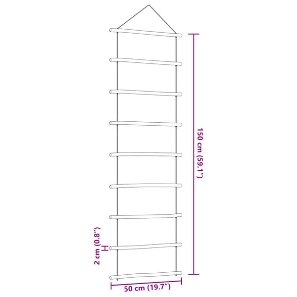 Wanddekoration Leiterform 50x150 cm
