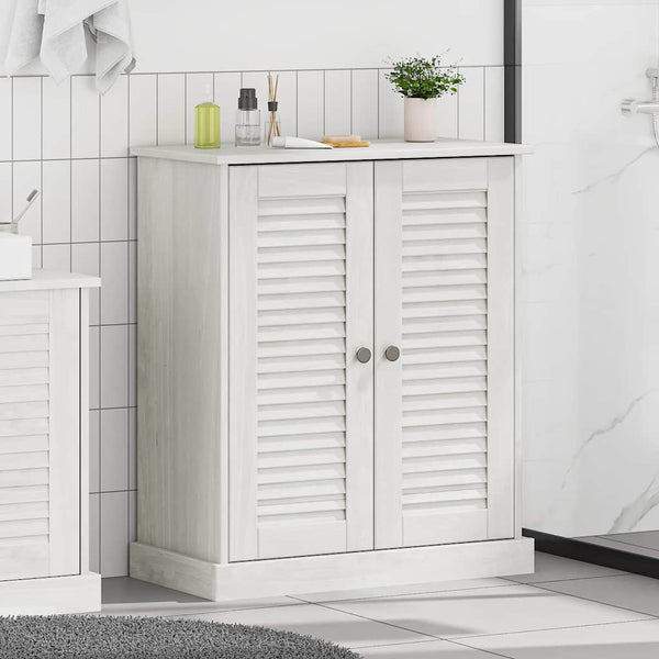 Badezimmerschrank Weiß/Antikweiß 68x34x80 cm