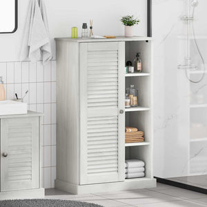 Badezimmerschrank Weiß/Antikweiß 68x34x110cm