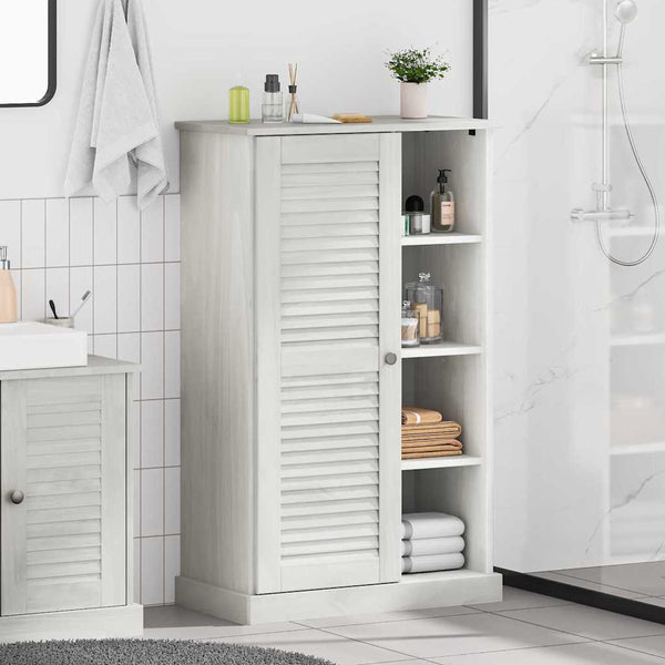 Badezimmerschrank Weiß/Antikweiß 68x34x110cm