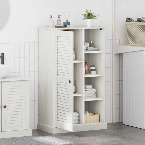 Badezimmerschrank Weiß/Antikweiß 68x34x110cm