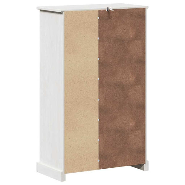 Badezimmerschrank Weiß/Antikweiß 68x34x110cm