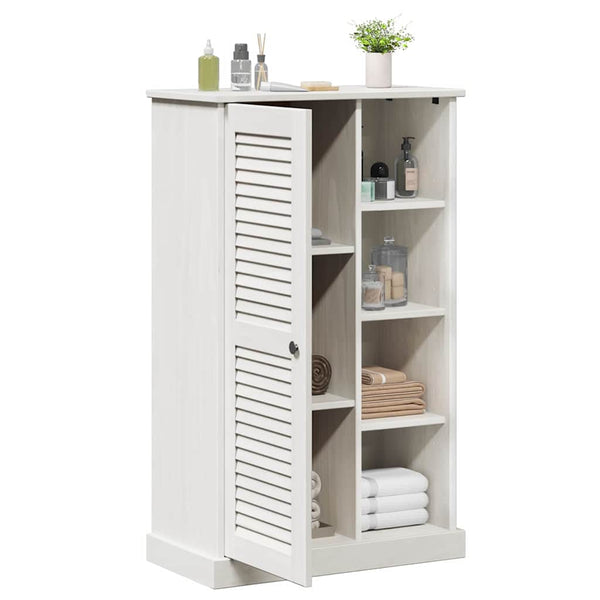 Badezimmerschrank Weiß/Antikweiß 68x34x110cm