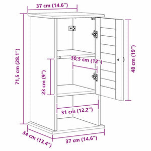 Badezimmerschrank VIGO Braun/Honigbraun