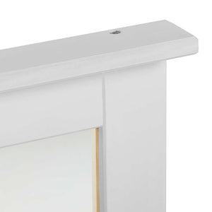 Weißer Antik Spiegel Kiefer Massivholz 70cm