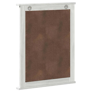 Weißer Antik Spiegel Kiefer Massivholz 70cm