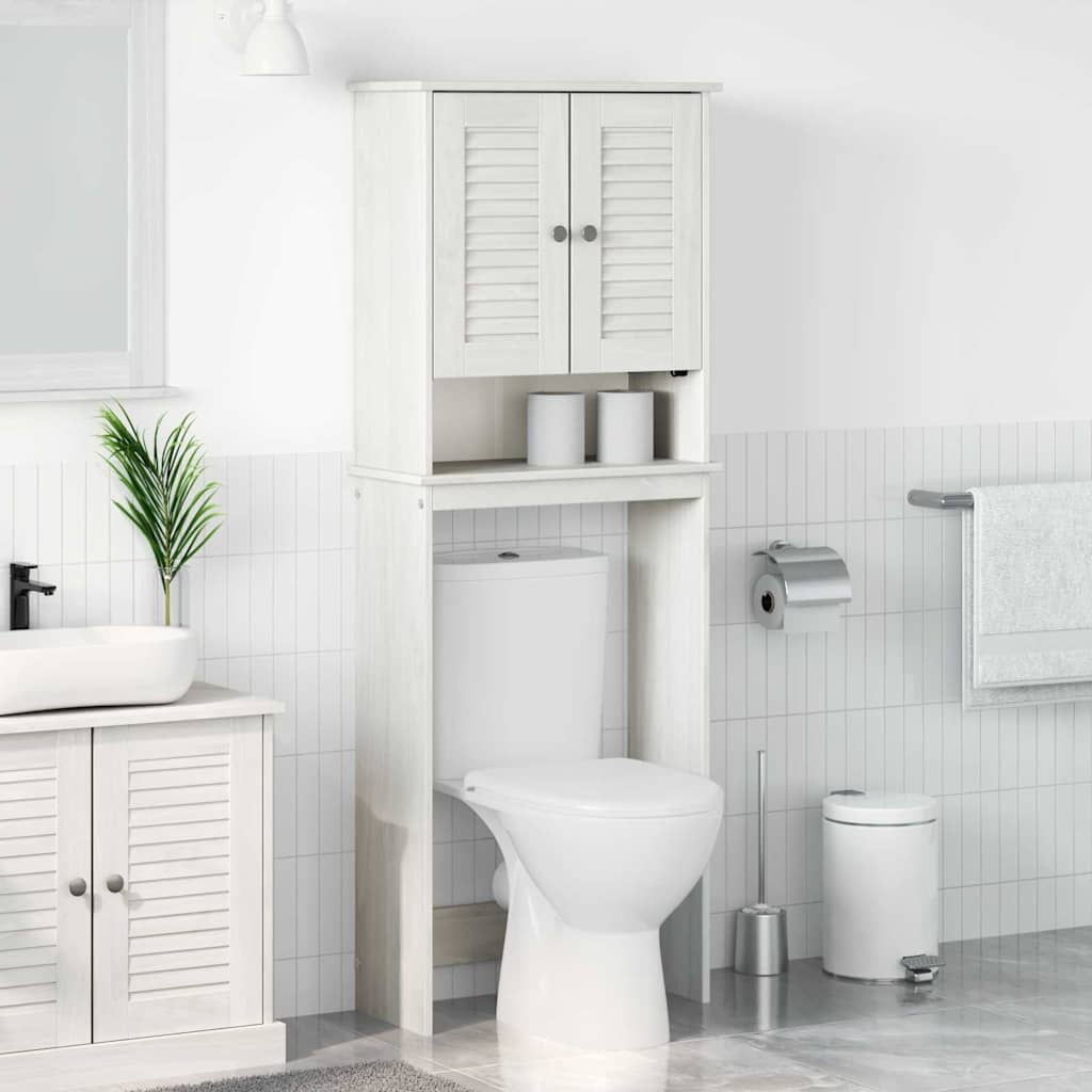 Toilettenschrank VIGO Weiß/Antikweiß 60x27x161cm