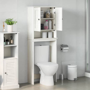 Toilettenschrank VIGO Weiß/Antikweiß 60x27x161cm