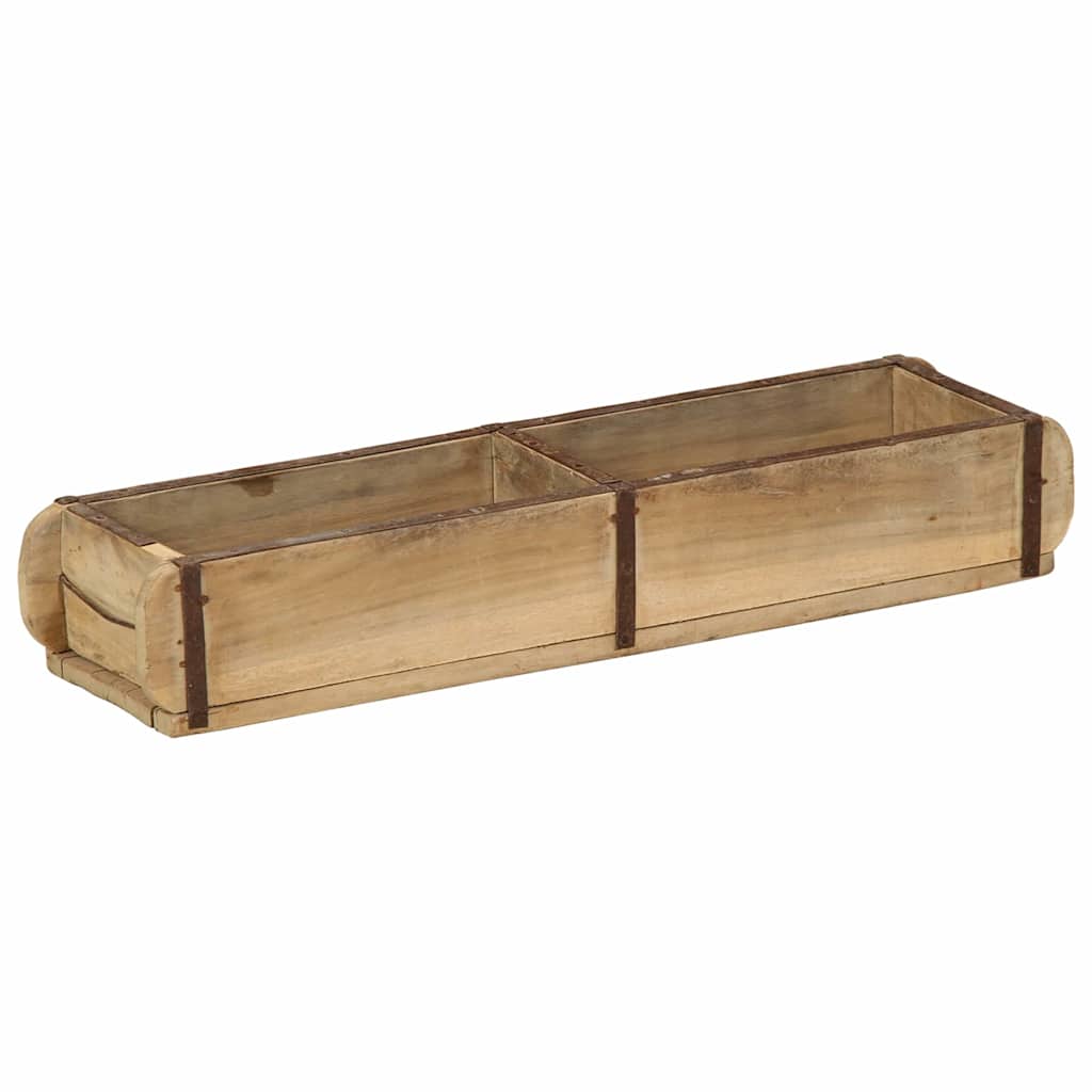 Braun Holztablett, 57 cm, Upgecycelt