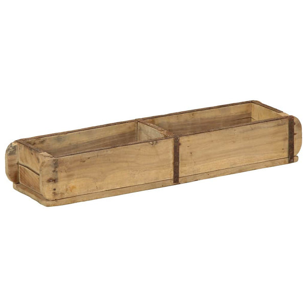 Braun Holztablett, 57 cm, Upgecycelt