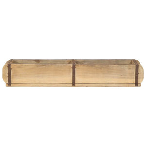 Braun Holztablett, 57 cm, Upgecycelt