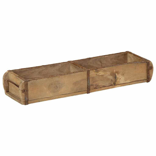 Holztablett Braun 4er Set
