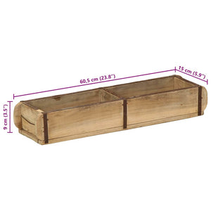 Holztablett Braun 4er Set
