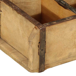 Holztablett Braun 4er Set Upgecycelt