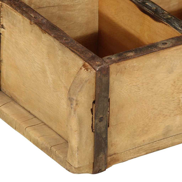 Holztablett Braun 4er Set Upgecycelt